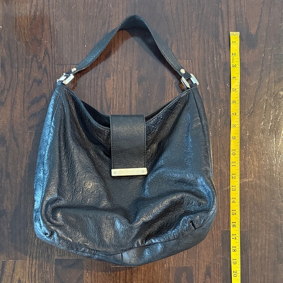 Gucci Black Leather GG Guccissima Hobo Shoulder Bag Vintage - Picture 3 of 12